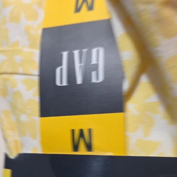 GAP Yellow Floral Cotton Pajama Short Set NWT - Picture 4 of 5